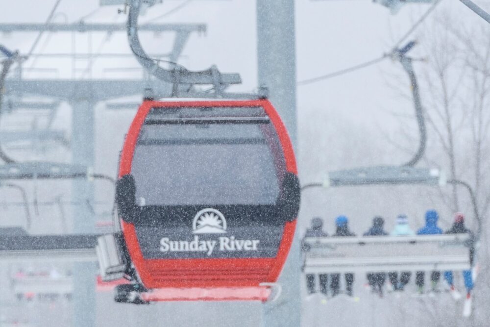 Sunday River gondola closeup