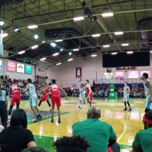 Red Claws basketball game at Portland Expo