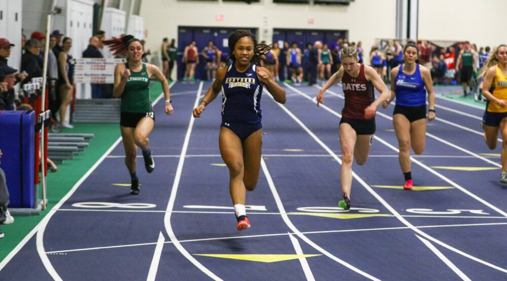 Indoor track and field at USM Gorham Campus