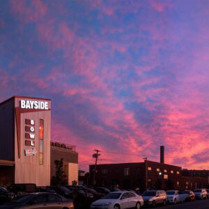 Sunset and Bayside Bowl exterior